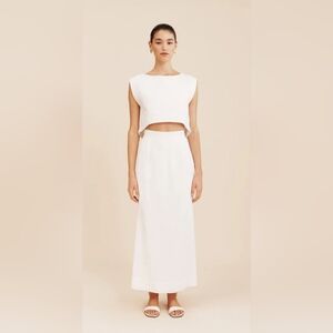 Posse Emma Linen Pencil Skirt NWT